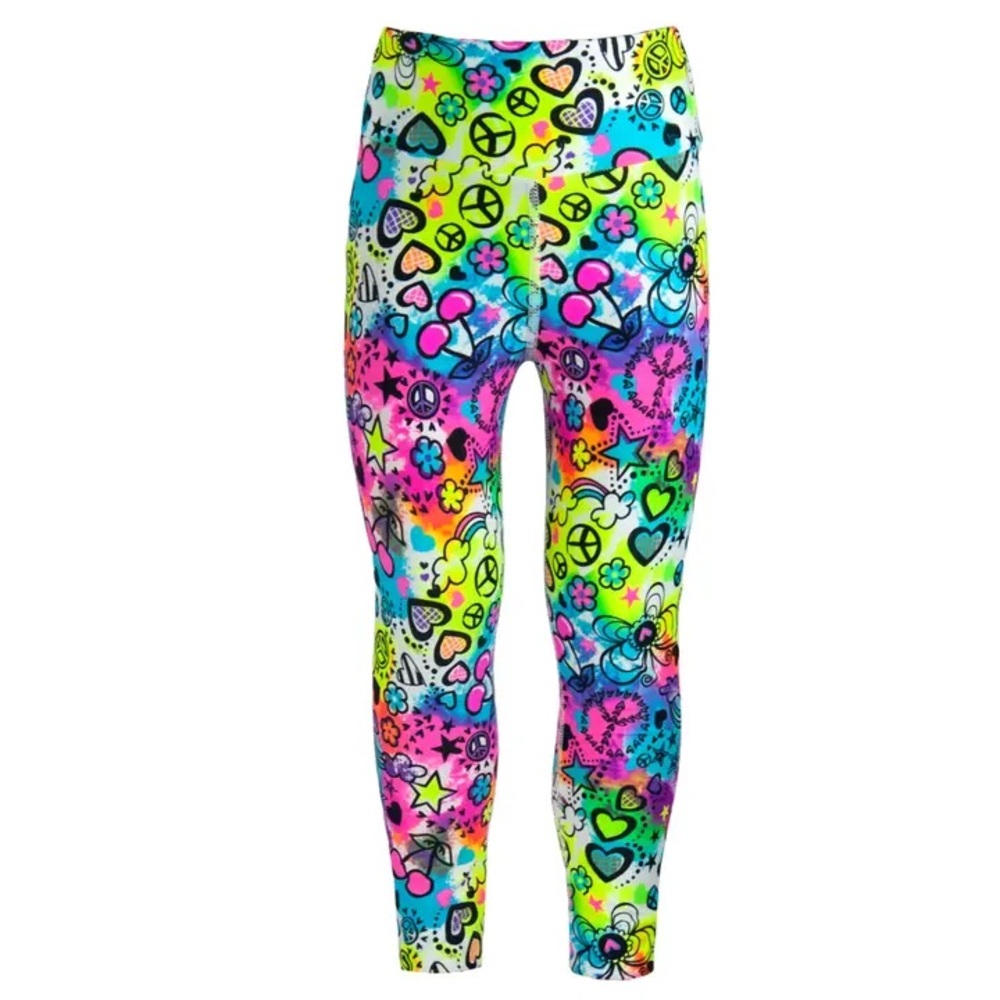 Dori Creations- Groovy Vibes, Cool Girl, Colorful Kids Leggings- 5